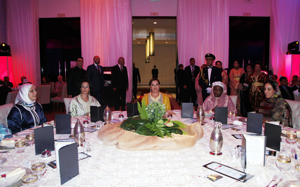 S.A.R. la Princesse Lalla Hasnaa  préside le dîner de Gala organisé par le Cercle diplomatique  et la Fondation diplomatique